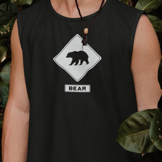 Bear Crossing, Muscle Shirt - HEY BUB