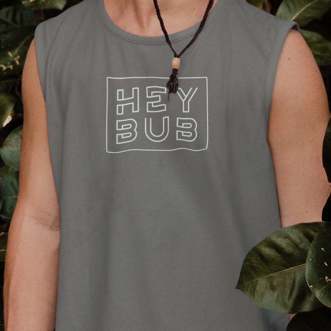 Hey Bub Stacked, Muscle Shirt - HEY BUB