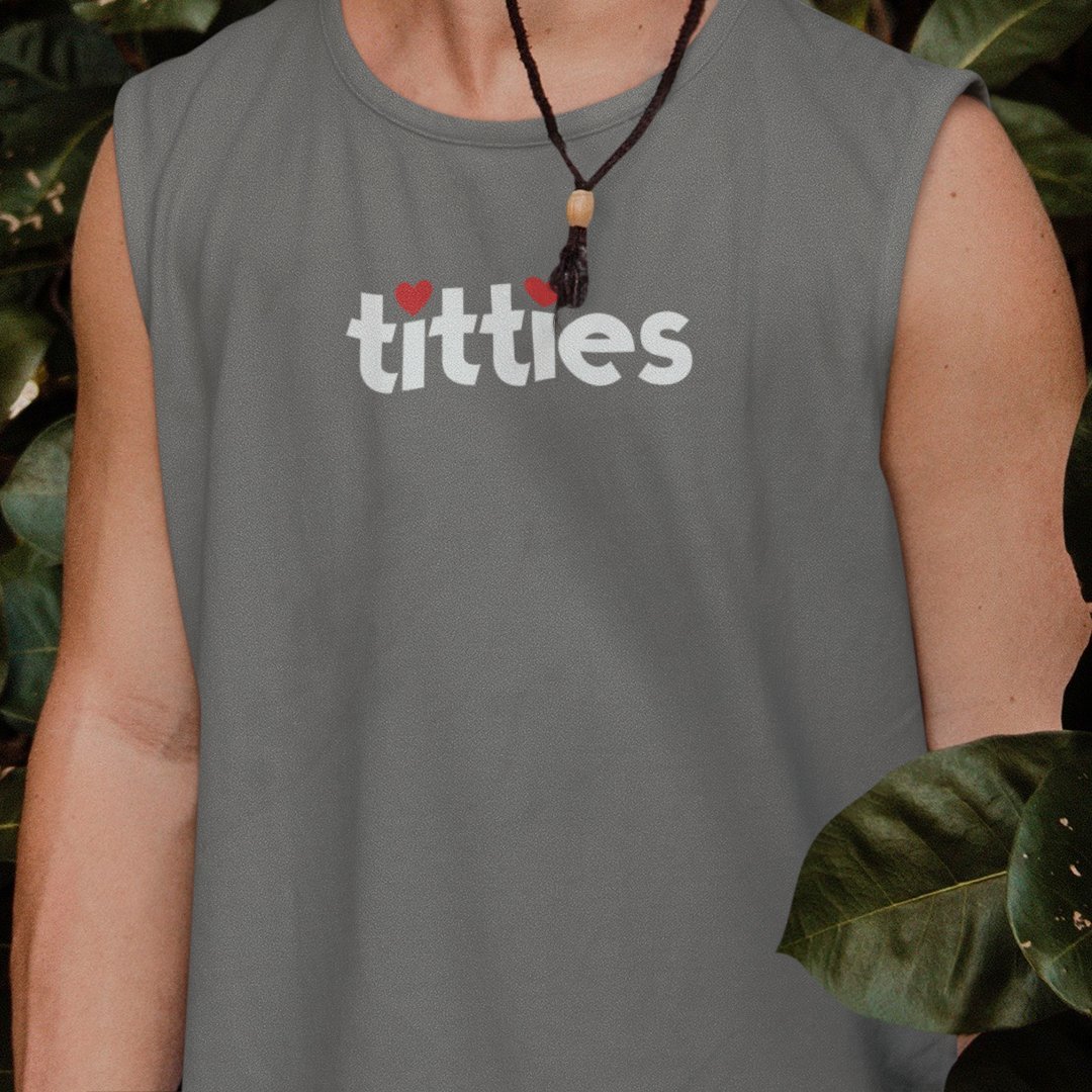 I Heart Titties, Muscle Shirt - HEY BUB