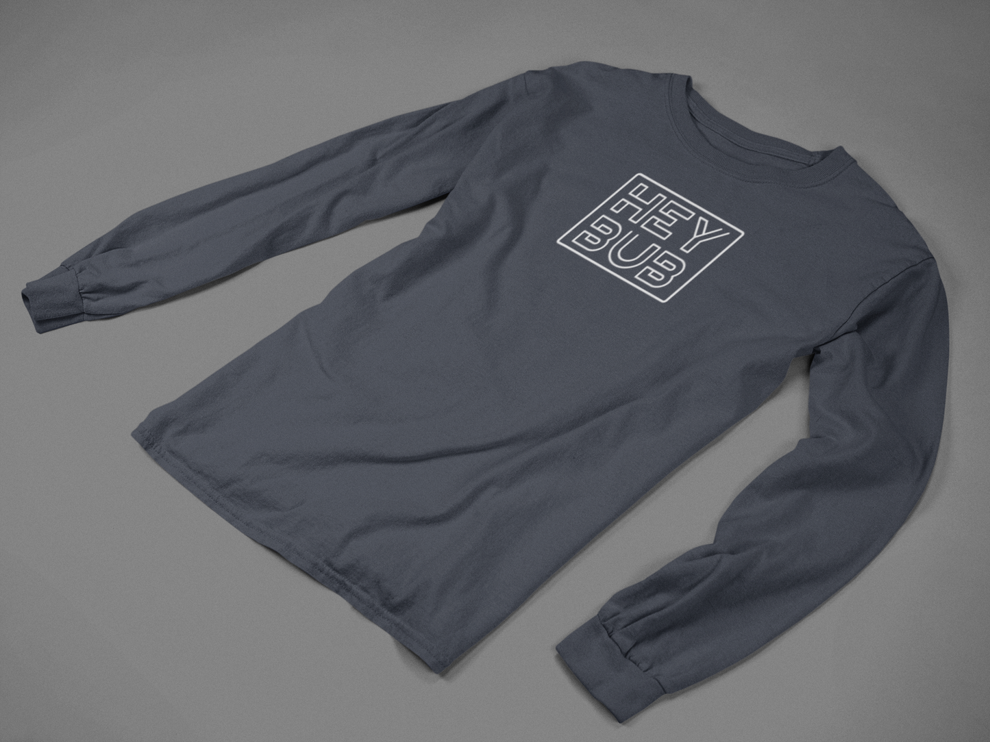 Hey Bub Stacked, Long Sleeve T-Shirt